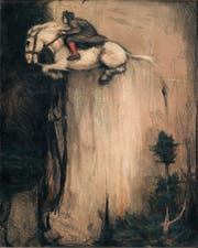 Eine der Facetten der Beziehung von Mensch und Tier: Facetten der Beziehung von Mensch und Tier: Die Mystik in «Hexenhalfter» von Franz Karl Basler-Kopp, undatiert. (Bild: Kunstmuseum)