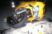 Ein Motorradfahrer verunfallte im Kanton Uri. (Bild: Urner Polizei)