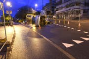 Der Unfallwagen in Beckenried. (Bild: Kantonspolizei Nidwalden)