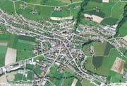 Luftbild der Gemeinde Ruswil. (Karte mapsearch.ch)