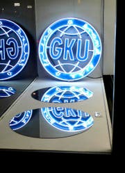 Neon-Logo der Georg-Keller-Unternehmungen. (Bild: PD)