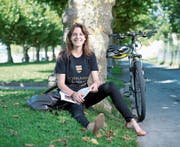 Jasmin Stadler geniesst ihre Ferien, bevor sie ihr Studium in Oxford fortsetzt. (Bild: Maria Schmid (Zug, 16. August 2017))