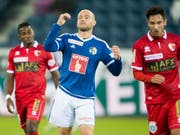 Marco Schneuwly brachte mit dem Ausgleich zum 1:1 den FC Luzern zurück ins Spiel (Bild: KEYSTONE/URS FLUEELER)