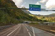 Die Ausfahrt Hergiswil, Fahrtrichtung Nord, muss während vier tagen gesperrt werden. (Bild: Google Streetview)