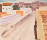 Louis Moilliet (1880–1962) «Strasse in Sitges III», 1930 Aquarell, 18.5 x 21.8 cm. Kunstmuseum Luzern, Schenkung Monika Widmer. (Bild: Kunstmuseum Luzern)