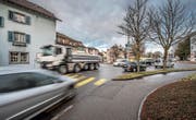 Wie im Gebiet Münsterplatz übersteigt der Verkehrslärm in Sursee auf diversen Abschnitten den Grenzwert. (Bild: Pius Amrein (Sursee, 14. März 2018))