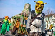 Ach du Shrek! Die Lozärner Chaote machen Horw unsicher. (Bild: Philipp Schmidli)
