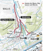 Suonen Karte (Bild: SBB)