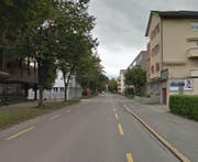 Industriestrasse in Zug, vorne die Bleichistrasse. (Bild: Google Street View)