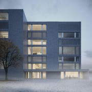 Aussenansicht des geplanten Neubaus der Hochschule Luzern - Musik. (Bild: Enzmann Fischer & Büro Konstrukt AG)