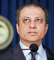 US-Staatsanwalt Preet Bharara. Bild: Justin Lane/EPA