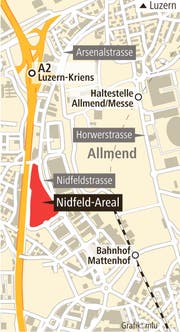 Das Nidfeld-Areal in Kriens.