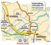 Verkehrszählung ab November 2011. (Bild: Neue LZ)