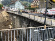 Ersatz des Trottoirs beim Hotel Port. (Bild: PD)