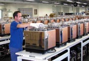 Blick in die Produktion von Thermoplan. (Bild pd)
