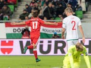 Valentin Stocker schiesst die Schweiz zum Sieg. (Bild: KEYSTONE/Georgios Kefalas)