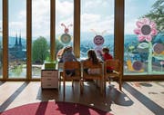 Der Kindergarten des Schulhauses Felsberg in Luzern. (Bild: Dominik Wunderli, 19. April 2016)