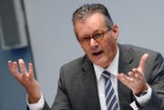 Sika-Verwaltungsratspräsident Paul Hälg an einer Medienkonferenz Ende Januar. (Bild: Keystone)