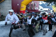 Teilnehmer an der Schlittel-Trophy 2009. (Bild pd)