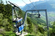 Die Brüsti-Seilbahn von Attinghausen aufs Brüsti. (Bild PD/Tourismus Attinghausen)