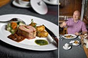 Daniel Aschwanden vom Boutique-Hotel Schlüssel in Beckenried: Kalbsfilet mit Senfkartoffeln. (Bild: Pius Amrein / Neue LZ)