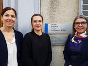 Die Leiterin Anlaufstelle Alter in der Stadt Luzern, Evelyne Schrag (rechts), mit ihren Mitarbeiterinnen Karin Kunz (links) und Tina Sidler. (Bild: PD)