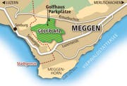 Der geplante Standort des Golfplatz Meggen. (Bild: Grafik: Loris Succo)