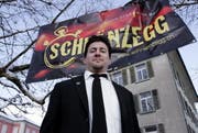 Guggenmusig und Festwirt: Adrian Rogger hat an der Fasi viel zu tun. (Bild: Werner Schelbert)