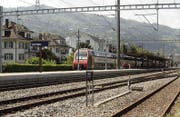 Der Bahnhof Lachen. (Bild: PD / H. Bruhin)