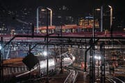 Der Unglückszug der Trenitalia am Mittwochabend. (Bild: Pius Amrein (Luzern, 22. März 2017))