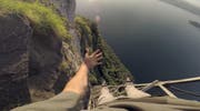 Joel Eggimann am Bürgenstock. (Bild: Screenshot Video)