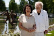 Hans Erni mit seiner Frau Doris. (Bild: Photopress)