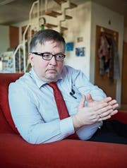 AfD-Politiker Arthur Wagner erklärt im Gespräch die Beweggründe für seine Konversion zum Islam. (Bild: Rudi-Renoir Appoldt (Falkensee, 8. Februar 2018))