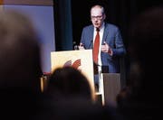 Matthias Gysler vom BFE. (Bild: Werner Schelbert (Cham, 26. April 2017))