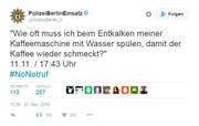 Die Polizei – Dein Freund und Helfer müsste doch hier assisierten, dachte sich wohl dieser Anrufer. (Bild: Screenshot / Twitter)