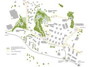 Lageplan des Kneippgartens Gisikon. (Bild: PD)