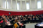 Die Jugendlichen tagten im Kantonsratssaal.