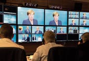 Kritiker werfen den öffentlich-rechtlichen Anstalten in Deutschland zu viel «Staatsnähe» vor. (Bild: Herby Sachs/AP (Berlin, 3. September 2017))