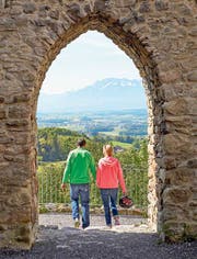 Ein Geheimtipp im Seetal: Von der Burgruine Nünegg in Lieli geniesst man einen schönen Rundblick.
