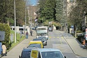 Auf der Spitalstrasse kommen die Busse am schlechtesten vorwärts. (Bild: Pius Amrein (Luzern, 17. März 2015))
