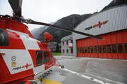 Die 22-jährige Rega-Basis in Erstfeld wird umfassend renoviert. Zudem entsteht ein kleiner, eingeschossiger Anbau. (Bild: Urs Hanhart / Neue UZ)