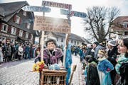 Auf die Schippe genommen: Das neue Altersheims Murhof. (Bild: Nadia Schärli (Roggliswil, 4. Februar 2018))