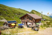 Zu Besuch auf der Alp Grat. (Bild: PD / Roland Häusermann)