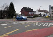 Die Situation bei der Geuenseestrasse - Ringstrasse. (Bild: Corinne Glanzmann (Sursee, 15. März 2018))