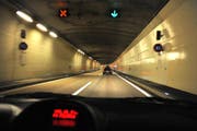 Ein Unfall im Kirchenwaldtunnel kann zu Staus führen. (Bild Corinne Glanzmann/Neue NZ) (Bild Corinne Glanzmann/NZ)
