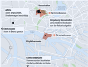 Ereignisse rund um den G20-Gipfel (Bild: Quelle: DPA/ Grafik:mop)