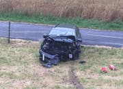 An diesem Unfallauto entstand Totalschaden. (Bild: Luzerner Polizei)