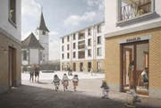 Im Zentrum soll es einen neuen Marktplatz geben. (Bild: Visualisierung nightnurse images GmbH)