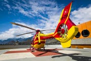 Ein Helikopter der Air Glacier im Einsatz. (Symbolbild Keystone)