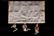 Er feiert 725-jähriges Bestehen: Der Bundesbrief aus dem Jahr 1291. (Bild: Boris Bürgisser / Neue LZ)